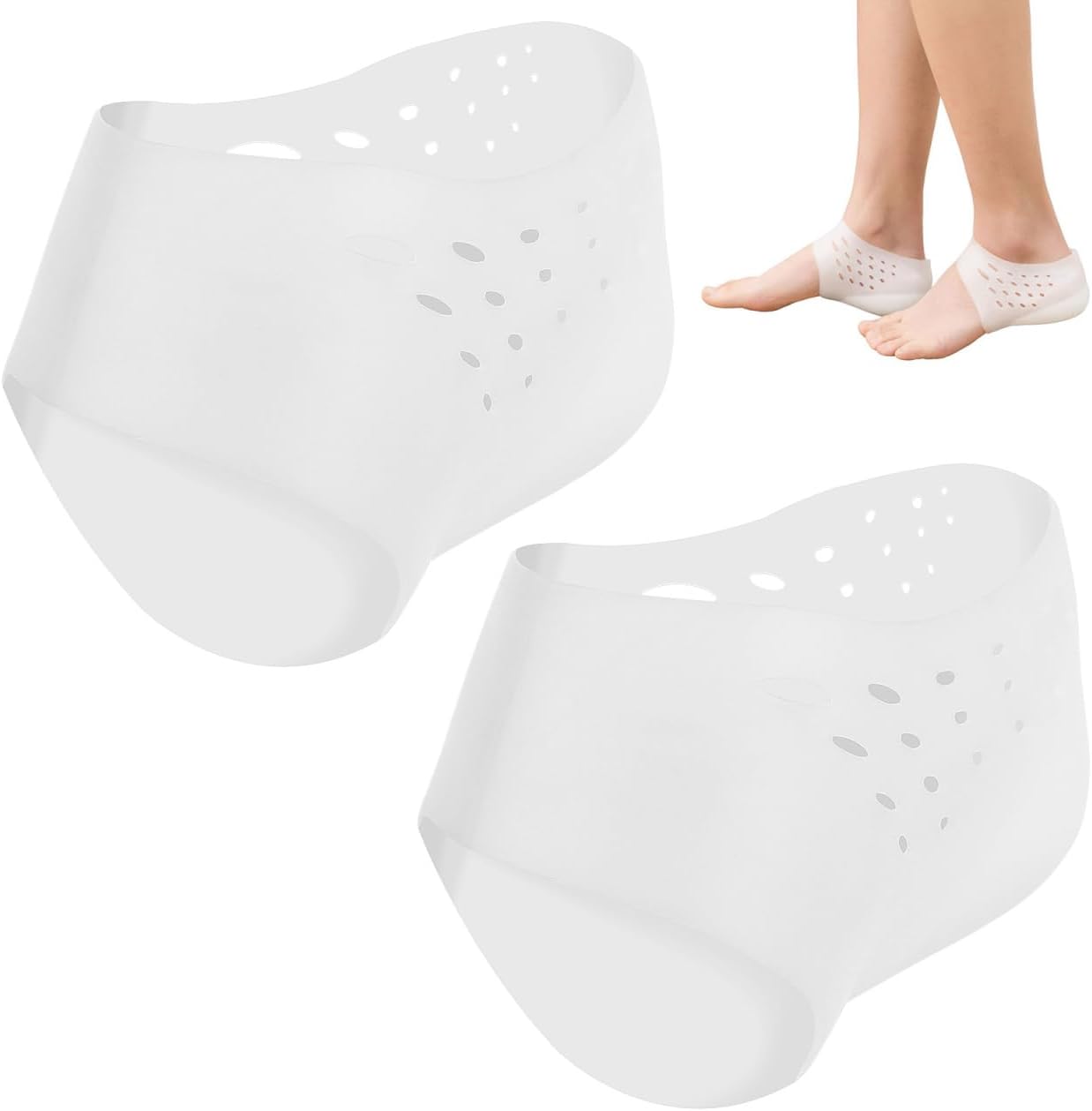 Didiseaon Invisible Height Increase Insoles for Men Women - Silicone Shoe Lift Inserts with Lightweight Non-Slip Design for Sneakers Boots Casual Shoes - Comfortable Heightening Foot Insoles