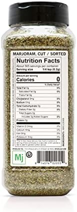 Spiceology - Dried Marjoram Herb Leaves - 4 ounces