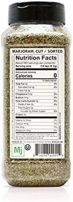 Spiceology - Dried Marjoram Herb Leaves - 4 ounces