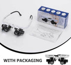 1Pc XXX Binocular LED Magnifying Headset Flexible Design for Precision Work for Repairing Crafting and Hobbies Non Battery Operated Magnifier