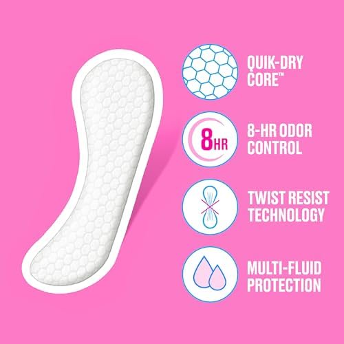 Carefree Panty Liners, Regular Liners, Unwrapped, Unscented, 120ct