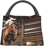 American West Rodeo Lunch Bag for Men Women Insulated Lunch Box for Adult Reusable Lunch Tote Bags Large Capacity Leakproof Cooler Food Container for Work Travel Office