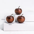 Wooden Apple Aromatherapy Diffuser,3 Pcs Wooden Essential Oil Diffuser,Portable Air Freshener Car Aromatherapy for Home, Office, Car, Wardrobe, Yoga Hall, and SPA