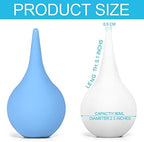 2 Pack Ear Syringe 3oz / 90ml Hand Bulb Syringe Ear Washing Squeeze Bulb, Rubber Squeeze Bulb Ear Syringe Ball Laboratory Tool