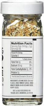 Trader Joe's Everything but The Bagel Sesame Seasoning Blend (2 Pack of 2)