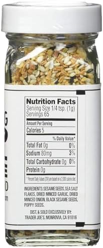 Trader Joe's Everything but The Bagel Sesame Seasoning Blend (2 Pack of 2)