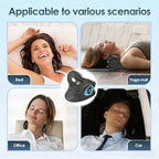Z6 2026 3-in-1 Neck Shoulder Massager with Heat & Pulse, Deep Tissue Kneading Pillow, Remote Control, Portable Travel Neck Relaxer for Pain Relief in Office/Car/Home Use