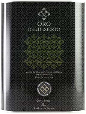 ORO DEL DESIERTO - Spanish Extra Virgin Olive Oil (Lechín Variety) - Tin (3 Litres)