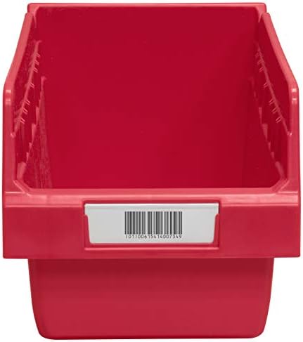 Akro-Mils 29301 Clear Protective Plastic Label Holder and Labels for 30210, 30220 and 30224 AkroBins and All ShelfMax Shelf Bins, (25-Pack)