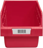 Akro-Mils 29301 Clear Protective Plastic Label Holder and Labels for 30210, 30220 and 30224 AkroBins and All ShelfMax Shelf Bins, (25-Pack)