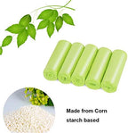 Trash Bags Biodegradable,4-6 Gallon Trash bags Recycling & Degradable Garbage Bags Compostable Bags Strong Rubbish Bags Wastebasket Liners Bags for Kitchen Bathroom Office Car(100 Counts,Green)