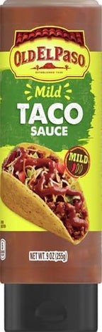 Old El Paso Taco Sauce, Mild, Squeeze Bottle, 9 oz.