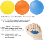 3 Resistance Levels Hand Exercise Balls, Stress Balls for Adults, Squeeze Balls for Physical Therapy, Hand Grip Strength Trainer Hand Squeezers for Strength, Wrist Forearm Finger Exerciser