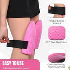 WinnerWhy Gardening Knee Pads for Women and Men Lightweight Waterproof Foam Knee Pads for Gardening and Housework with Adjustable Hook'n'Loop Straps(Pink)