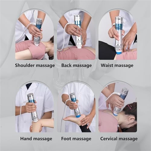 Extracorporeal Shock Wave Machine Extracorporeal Shock Wave Machine, Professional ESWT E-D Electromagnetic Extracorporeal Shock Wave Therapy Machine Pain Relief Massager with 11 Massage Head