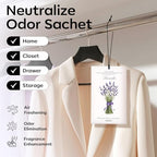 12 Packs Lavender Hanging Closet Deodorizer Air Freshener Long Lasting Scented Sachets Smell Goods for House or Office