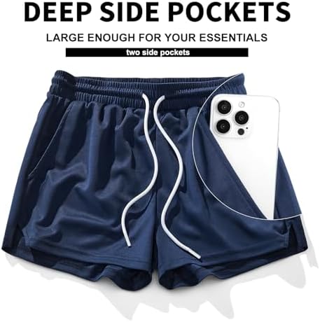 AIMPACT Mens Mesh Running Shorts 3 Inch Quick Dry Lightweight Gym Workout Athletic Shorts for Men with Pockets