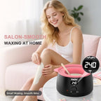 KeShi Waxing Kit for Women and Men, Digital Wax Warmer with 6 Bags Hard Wax Beads, at-Home Hair Removal Wax Kit for Full Body, Face, Eyebrow, Bikini, Legs, Brazilian Sensitive Skin