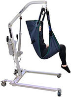 Electric Patient Lift - Rhino Lift with Manual Low Base - with Full Body Sling(Medium), 450 lb. Weight Capacity.