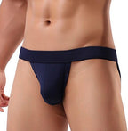 Summer Code Men's Athletic Supporter Performance JockStrap Elastic Waistband Underwear