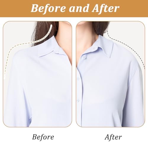 2 Pairs Silicone Shoulder Pads for Womens Clothing, Reusable Anti-Slip Shoulder Push-Up Pads, Soft Invisible Breathable Enhancer Reusable for a Perfect Fit and Stylish Look, Transparent & Skin