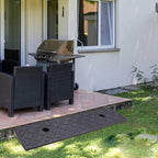 Vehicle Step Ramp – Curb Pad, Triangular Upward Aid, Door Sill Protector | Stable Speed Bump Alternative for Car Wheelchair Trolley Access