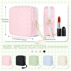 Likesing Tampon Holder for Purse, Upgraded 5.3" Checkered Period Bag, Sanitary Napkin Storage Bag with Wrist Strap for Girls Women, Thickened Portable Period Pad Pouch(Black)