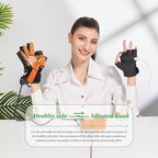 Smart Rehab Glove Robot Finger and Hand Function Workout Recovery Device Arthritis Stroke Hemiplegia Hand Paralysis Patients Physiotherapy Device Relieve Hand Stiffness