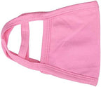 Trimming Shop Unisex Face Mask Reusable Washable Face Covering for Adults 2 Ply Face Mask, Cotton Face Mask Breathable Safety Mask Protection from Pollution, Pink, 17cm x 12cm, 10pcs