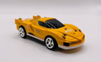 Mini RC 1:58 Scale Small Pocket Portable Micro Racing Car Can Miniature Coke Can Upgraded 2.4G Wireless Radio Remote Control for Multi-Users (Qty. 1 = 1 Can) (Yellow)