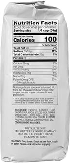 White Lily Self-Rising, Enriched Bleached Flour, 2 lb Bag (Pack of 2)