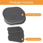 Set 80pcs Hair Removal Exfoliating Pads Smooth Legs Skin Arm Face Hair Remover Away