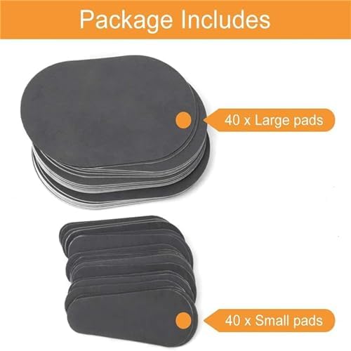 Set 80pcs Hair Removal Exfoliating Pads Smooth Legs Skin Arm Face Hair Remover Away