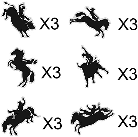 Bullring cowboy Cupcake Toppers Set Spain Matador Theme man Boys Birthday Party Decorations - Set of 18