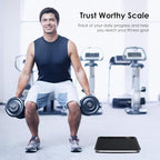 himaly Digital Body Weight Scale Bathroom Scale, Step-On Technology High Precision Measurements Scales with Large Non Slip Silicone Platform and LCD Digital Display, 400lbs/180kg Capacity