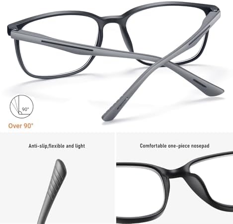 Reading Glasses for Men,Blue Light Blocking Readers for men with Comfort Spring Hinge