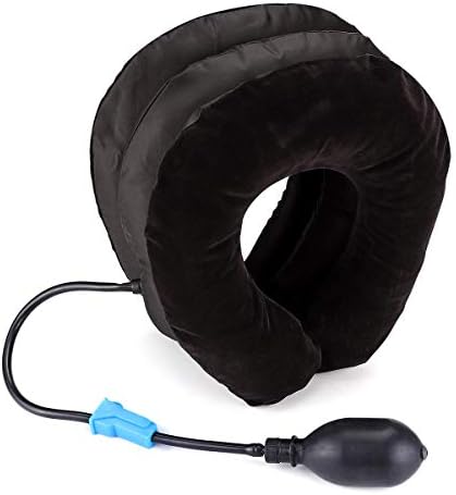 SGerste Soft Air Inflatable Pillow Cervical Neck Head Pain Relief Traction Support Brace Device