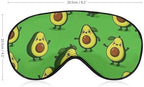 Blackout Eye Cover for Sleeping, Sleep Mask Adjustable Elastic Strap, Reusable Cute Cartoon Avocado Night Blindfold for Men Women