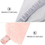 SOIMISS 2pcs Plush Sleeping Eye Masks Cartoon Eye Patches Blackout Soft Artificial Silk Cover for Travel and Rest, Portable Eyeshade and Women