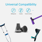 Rehand Cane Tips, 3/4 Inch All Terrain Tip for Cane & Crutch, 3/4'' Rubber Replacement Foot Pad, 0.75 Inch Cane Tips Heavy Duty, Walking Cane Tips and Crutch Tips(Pack of 2)