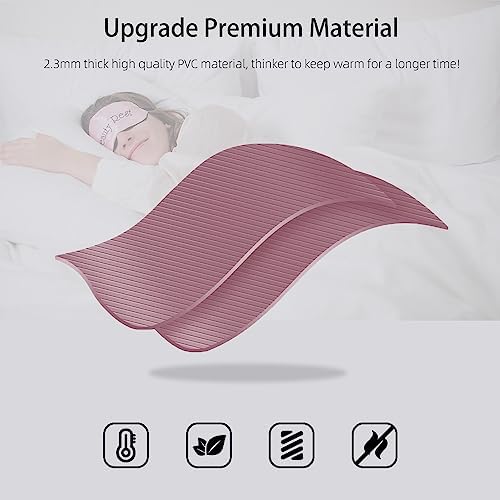 Hot Water Bag Hot Water Bottle 2 Liters Heat Up and Refreezable Hot Cold Pack with Knit Cover for Pain Relief Hot Cold Therapy
