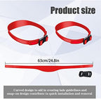 Silicone Haircut Band, Curved Haircut Guide Band, Silicone Fade Guide and Neckline Shaving Template, Self Hair Trimming Guide Band for Creating Skin Fade Guidelines and DIY Haircuts