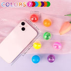 AUEAR, Colorful Small Round Capsules 1.1 Inch Vending Machine Empty Plastic Gumball Containers for Party Favor Prize (250 Packs)