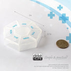 Deke Home - Medicine Pill Organizer with Braille Labeling (2 Pack), 14 Day Pill Boxes, Clear Lids, 2 Week Pill Organizer, Weekly Organizer for Medication Management, Compact, Easy Viewing
