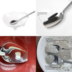Silverware Adaptive Spoons for Parkinson's - Utensils for Elderly, Disabled, Adults, Parkinson's Patients, Handicapped, Non-Weighted Flat Edge Spoon by Senior ICare