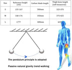 Hands-Free Knee Crutch - Lightweight Bionic Walking Assistant for Non-Weight Bearing Injuries, Pain-Free Cane Alternative for Below The Knee Support, Medium Left Leg