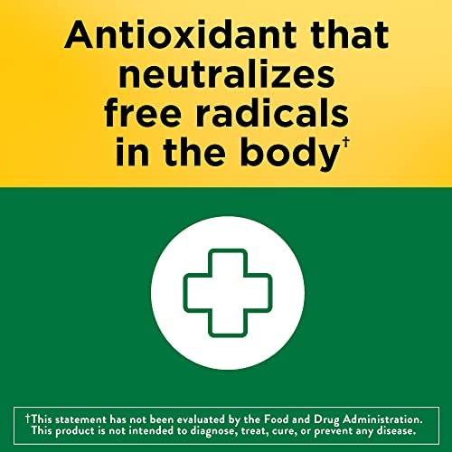 Nature Made Vitamin E 450 mg (1000 IU) dl-Alpha Softgels, 60 Count for Antioxidant Support (Pack of 3)