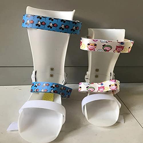 HUANGJUN Children Drop Orthosis Foot Splint ?For Ankle Sprain Fracture Fixation Brace for Varus Correction Foot Support,Pink/left,S, Pink/Right