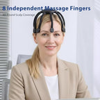 Head Massager Scalp Electric with 4 Modes, 360° Electric Head Massager Rechargeable, Electric Octopus Scalp Massager Portable, Scalp Stress Relax Massage Tool Free Hands