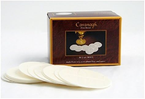 Cavanagh Priest Altar Bread - 2 3/4" White - 50/Box